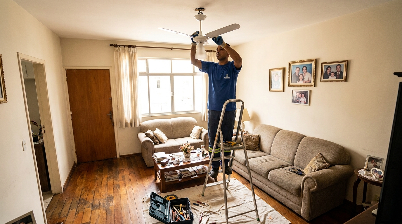 Substituição de Ventilador em Criciúma‑SC