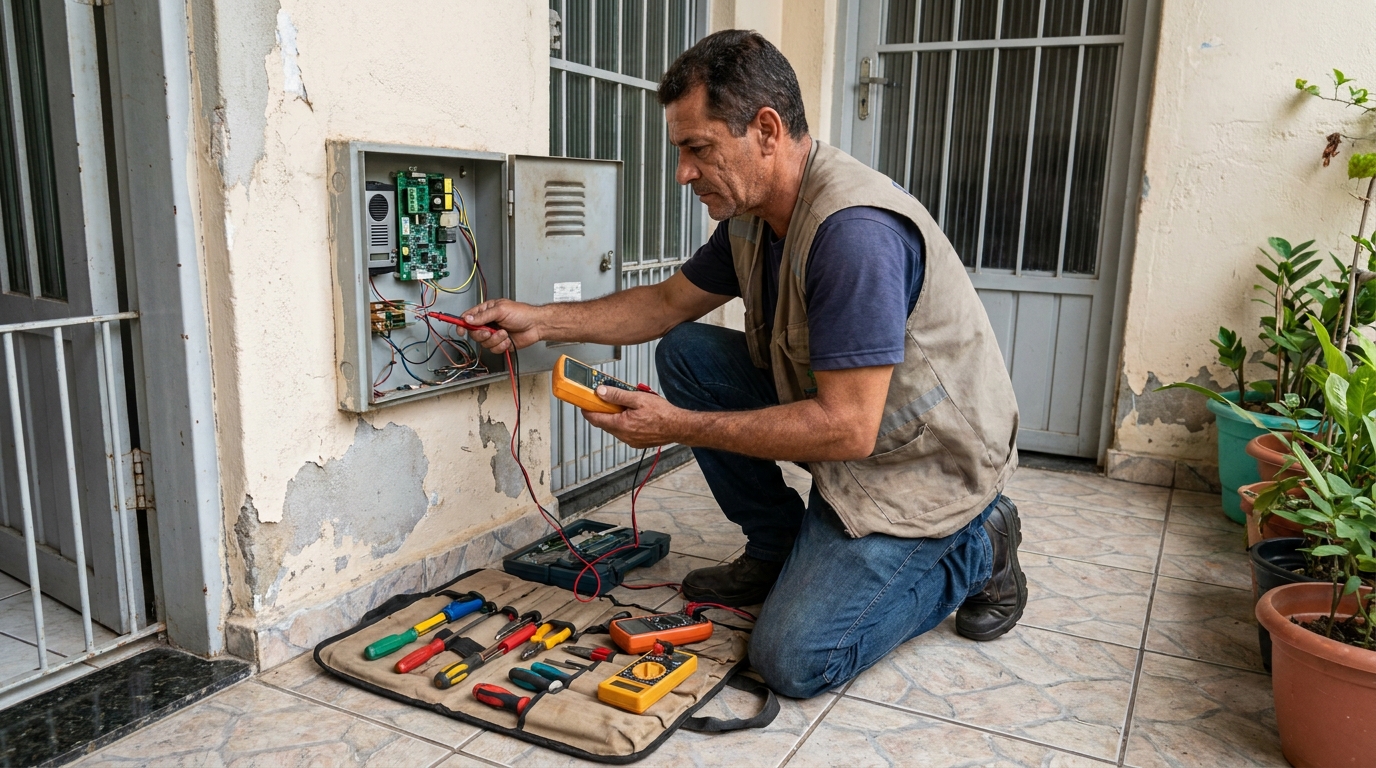 Troca de Fiação de Interfone em Criciúma‑SC
